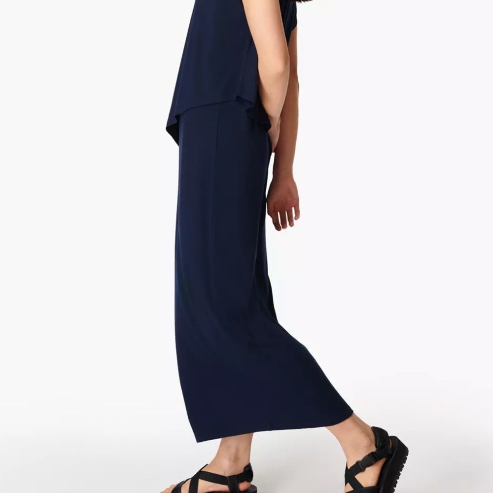Sweaty Betty Mellow Midi Dress In Navy View 4